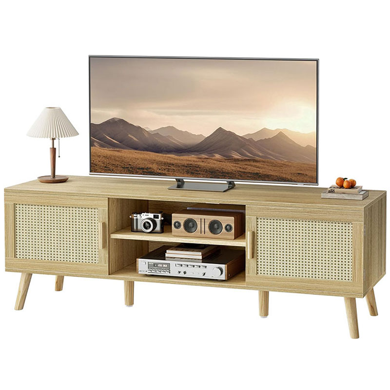 Sturdy Rattan TV Stand