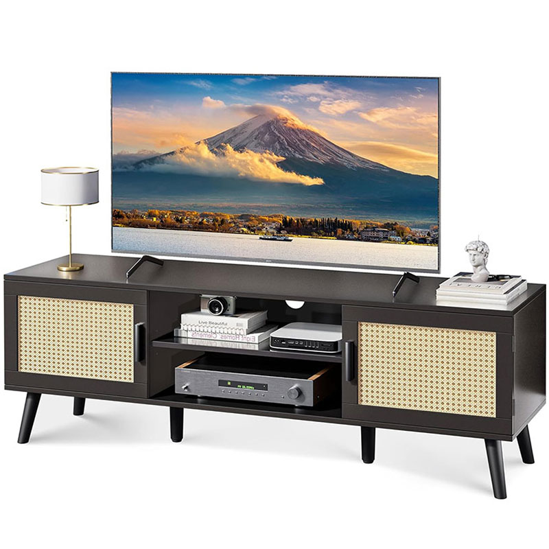 Sturdy Rattan TV Stand