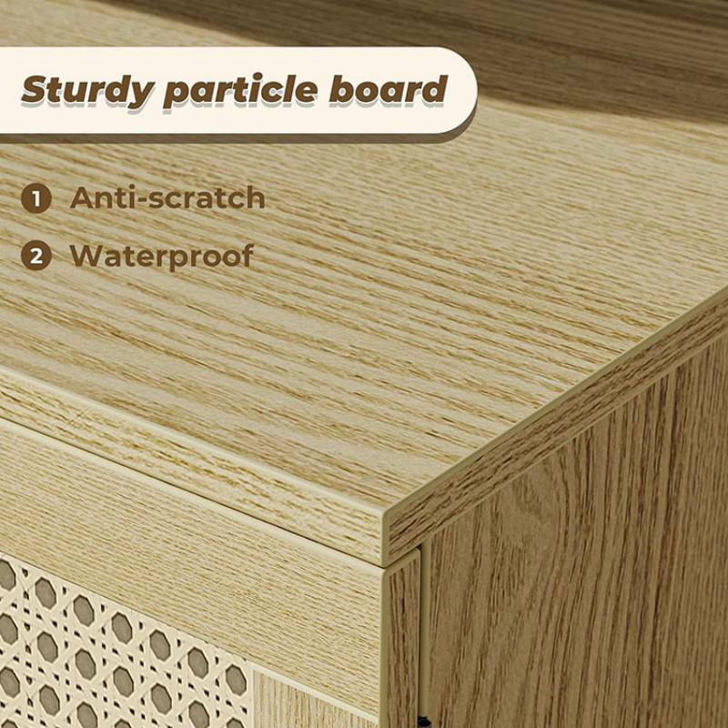 Sturdy Rattan TV Stand
