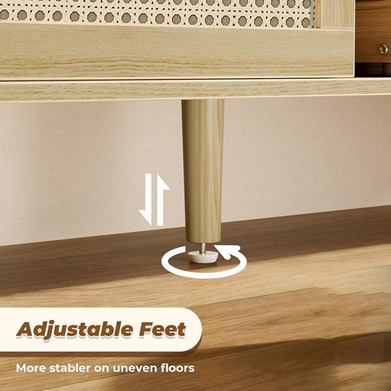 Sturdy Rattan TV Stand