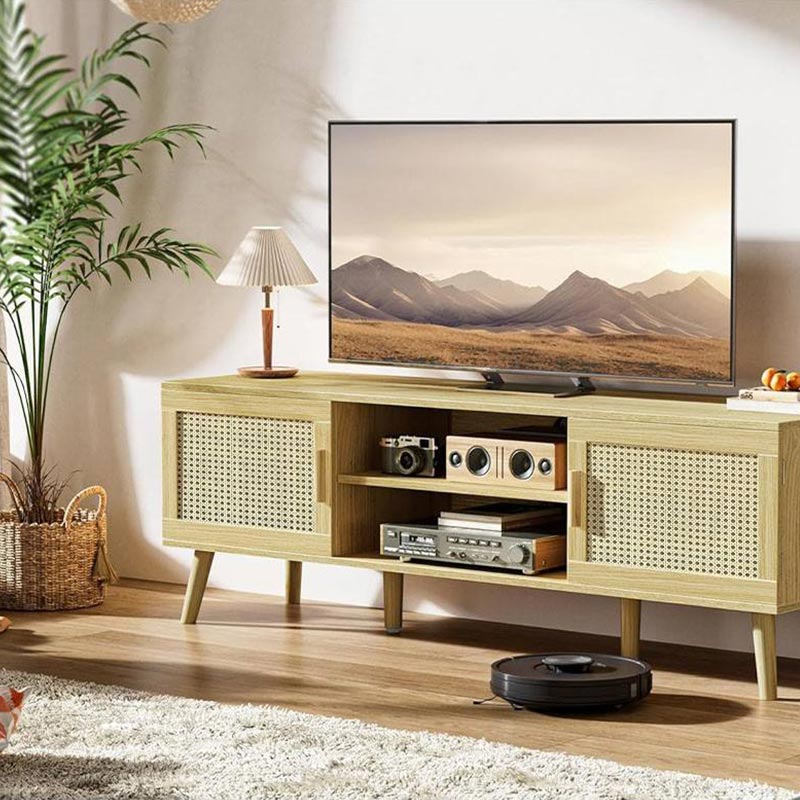 Sturdy Rattan TV Stand