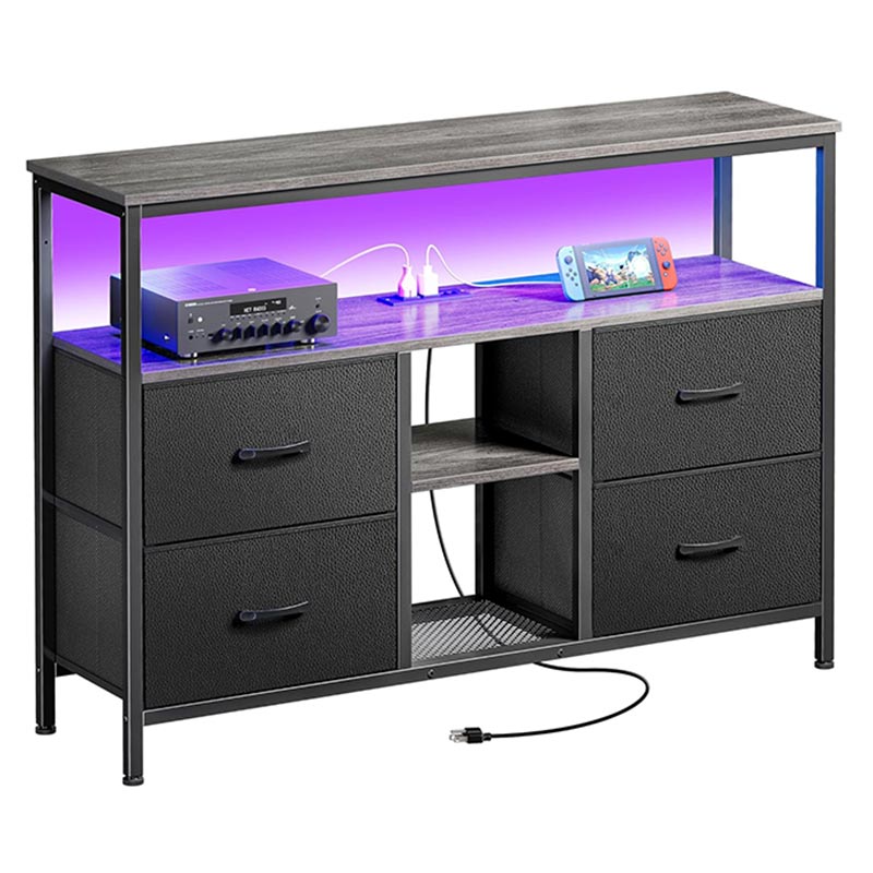 TV Stand With Shelves