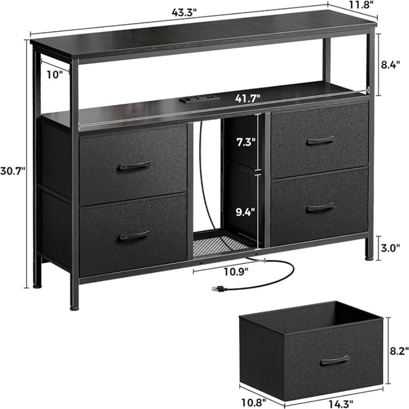 TV Stand With Shelves