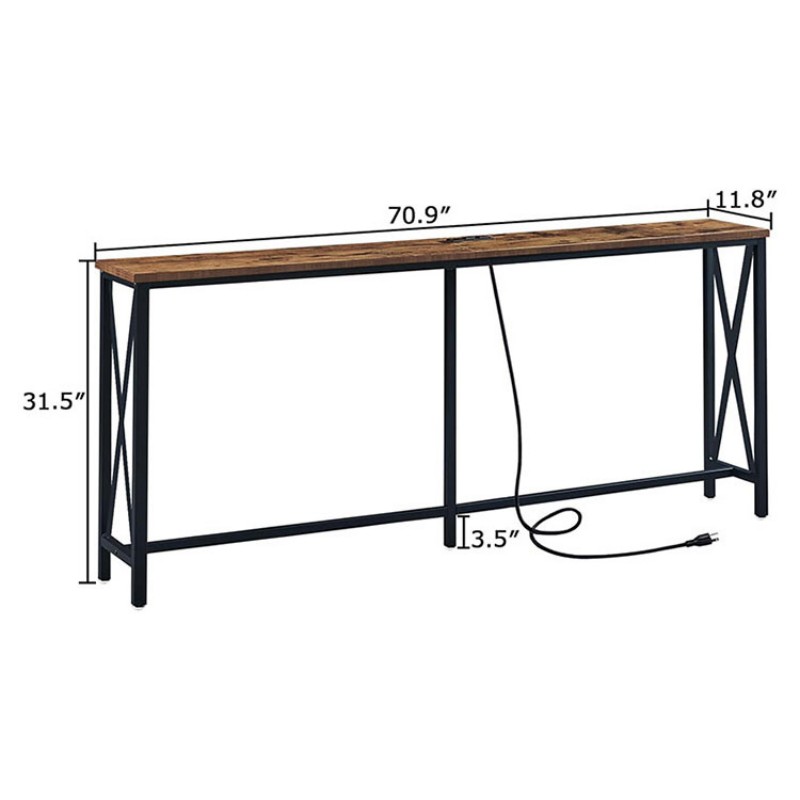 Narrow Side Table Sofa