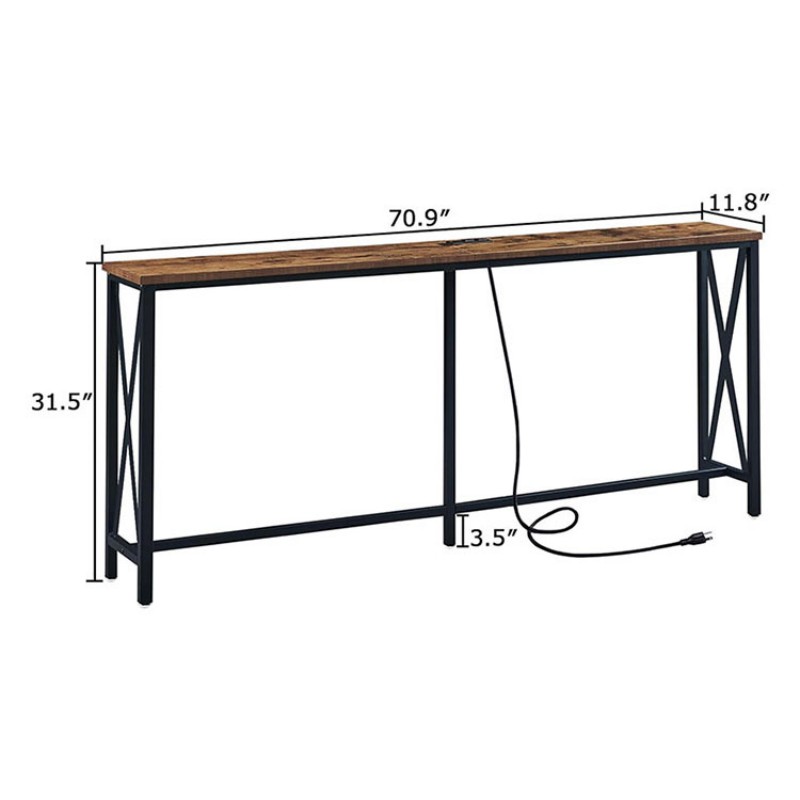 Narrow Side Table Sofa