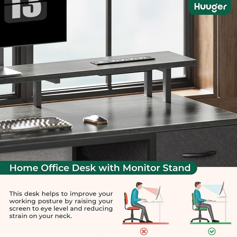 Home Office Desk With Drawers