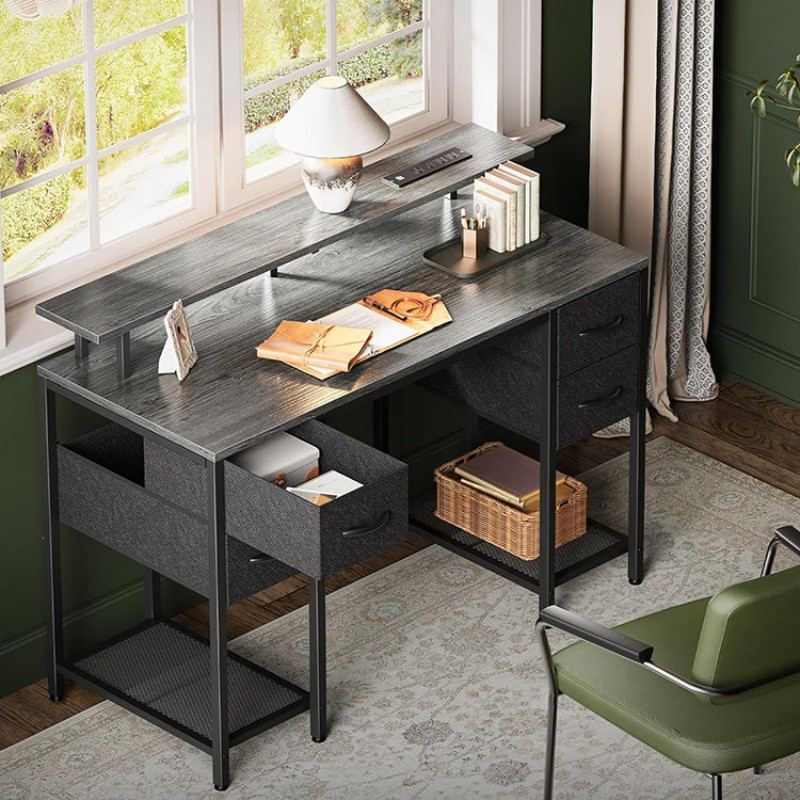 Home Office Desk With Drawers