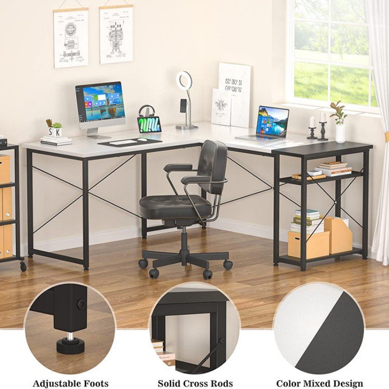 Corner Computer Desk With Storage