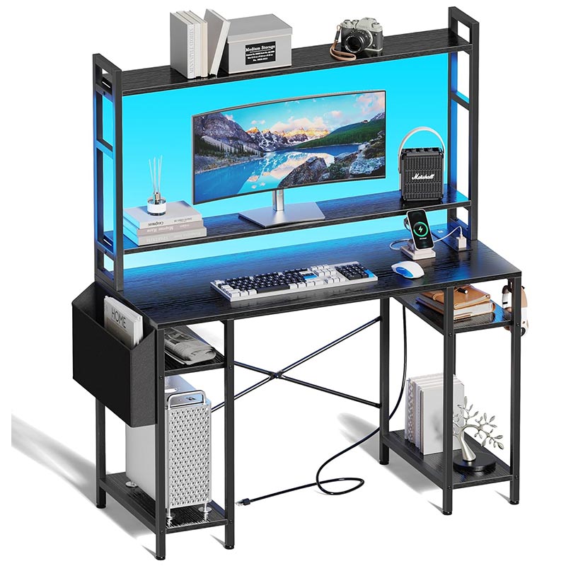 Computer Desk With Shelves
