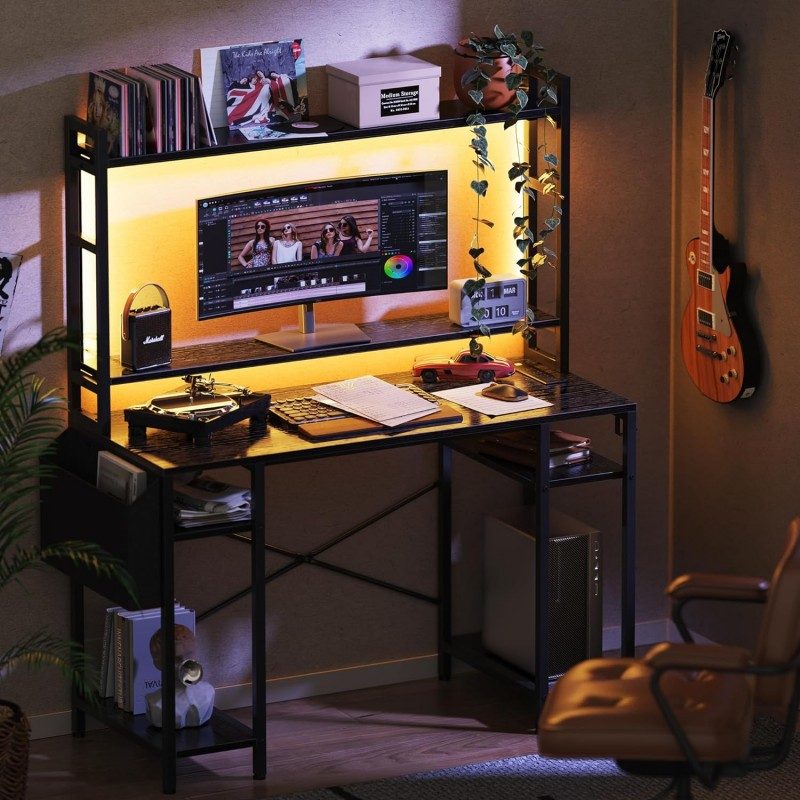 Computer Desk With Shelves