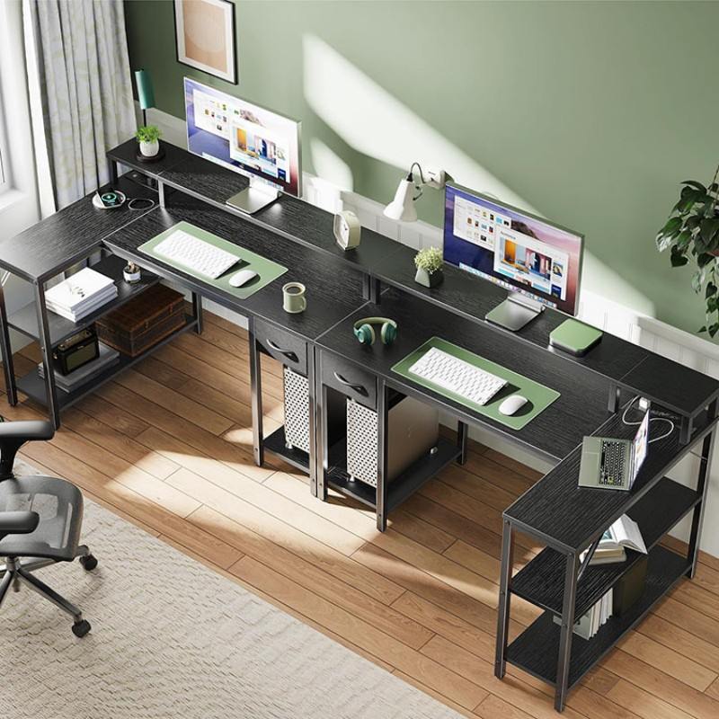 L Shaped Standing Desk With Storage