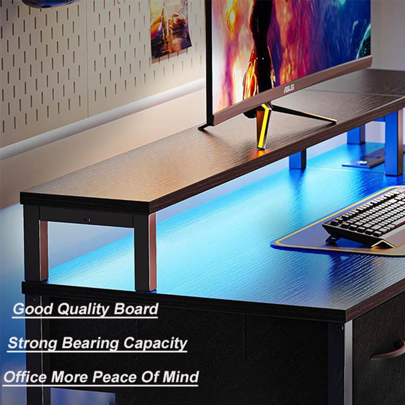 L Shaped Standing Desk With Storage