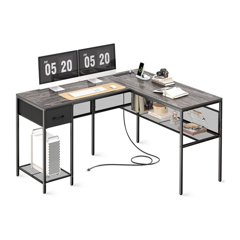 L Shaped Computer Desk With Storage