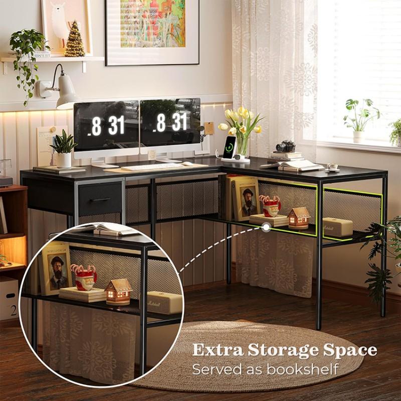 L Shaped Computer Desk With Storage