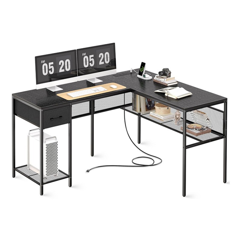 L Shaped Computer Desk With Storage