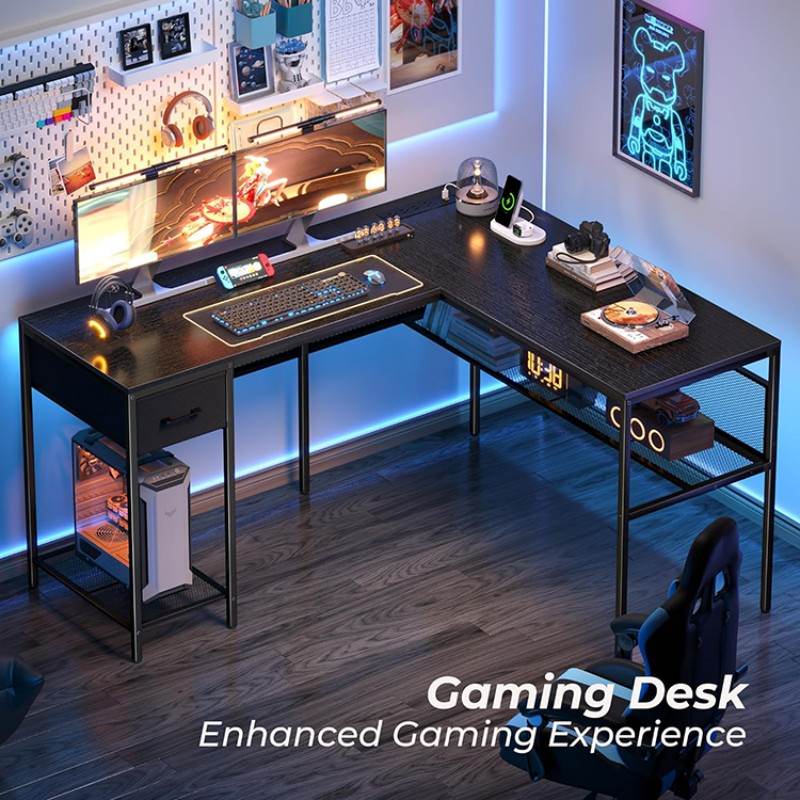 L Shaped Computer Desk With Storage