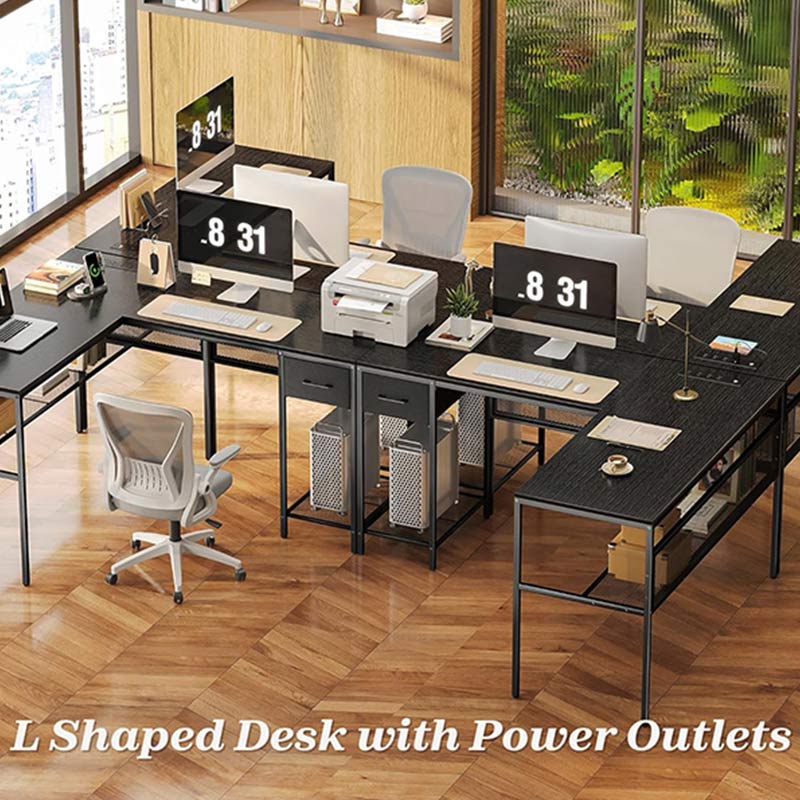 L Shaped Computer Desk With Storage