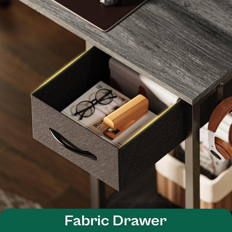 L Shaped Desk With Shelves