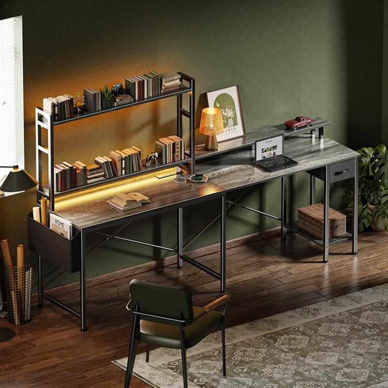 L Shaped Desk With Shelves