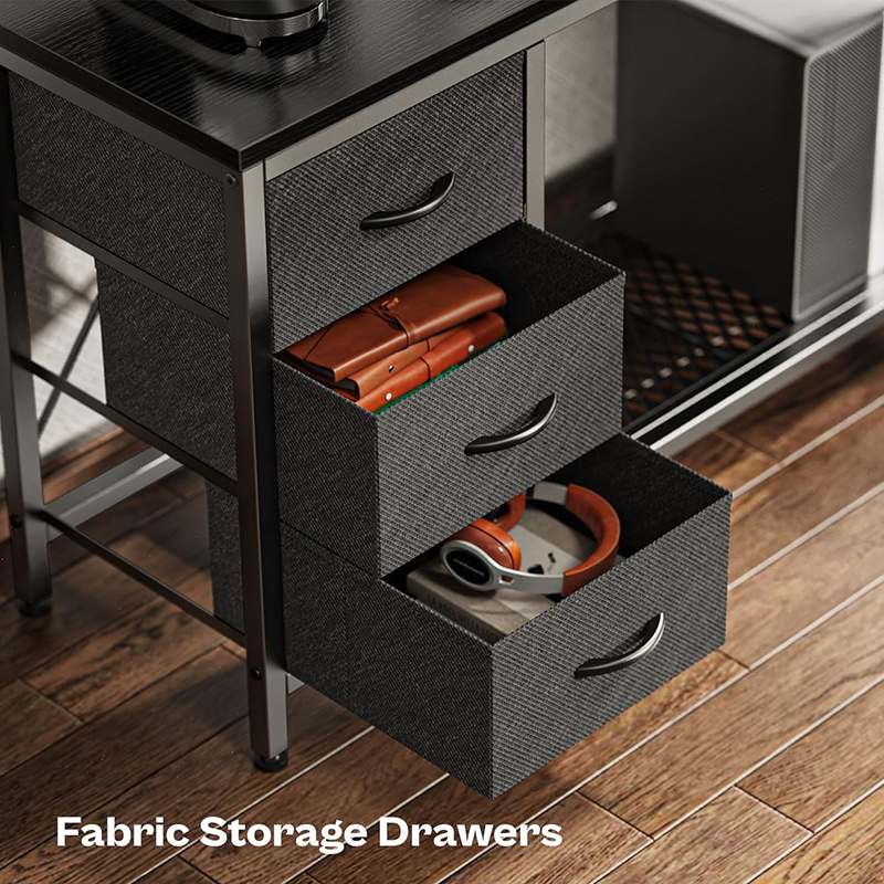 Corner Desk With File Drawers