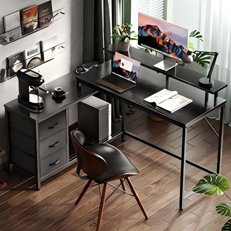 Corner Desk With File Drawers