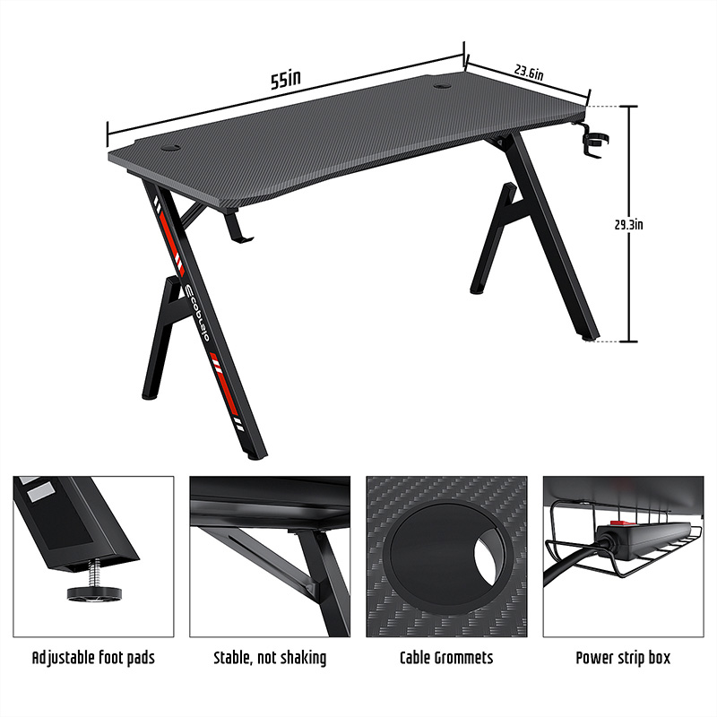 Modern-Style Gaming Computer Table