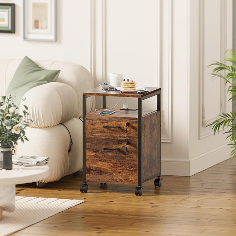 2 Drawer File Cabinet With Lock