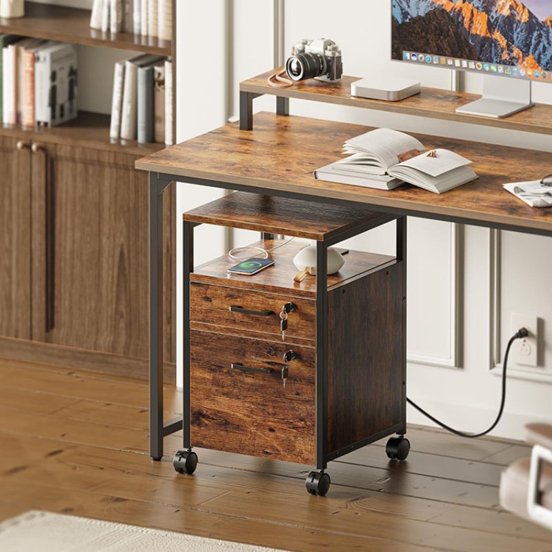 2 Drawer File Cabinet With Lock