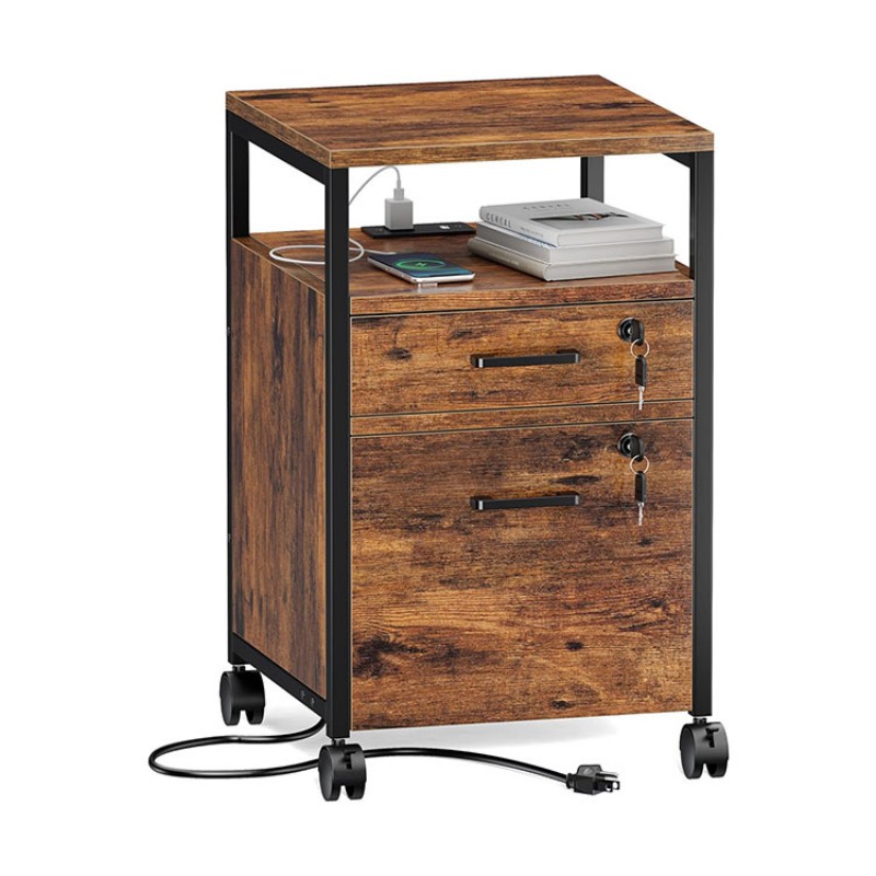 2 Drawer File Cabinet With Lock