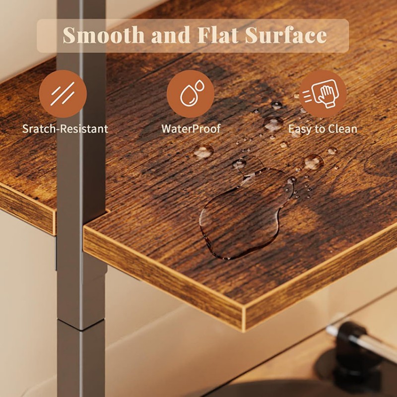 5-Level Tall Narrow Bookshelf