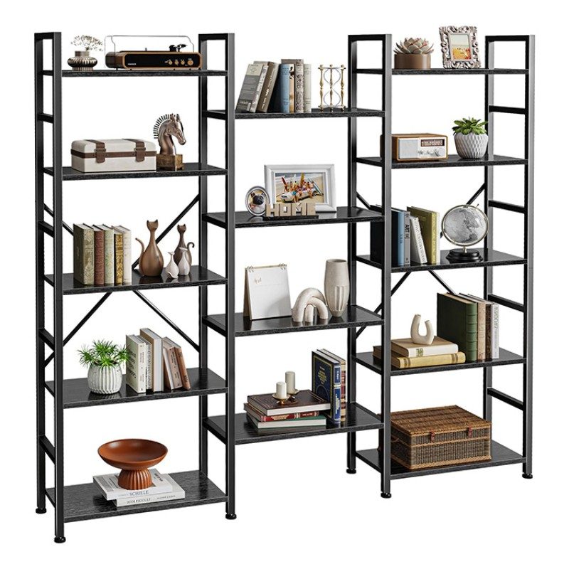Wide 5 Tier Bookshelf