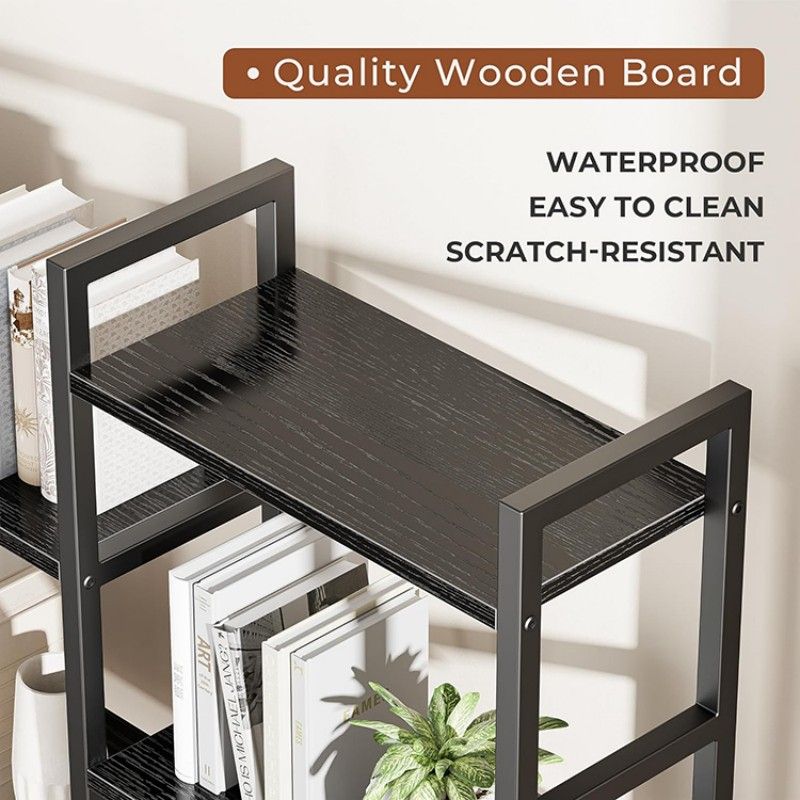 Wide 5 Tier Bookshelf