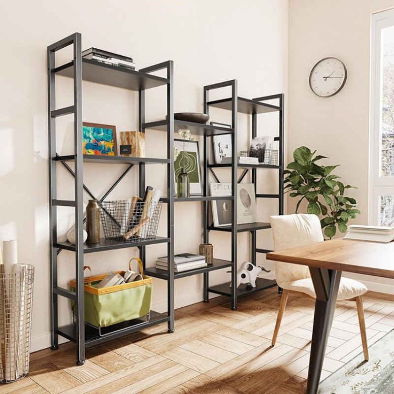 Wide 4 Tier Bookshelf
