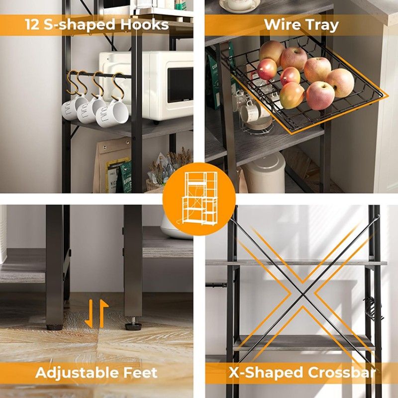 Multifunctional Kitchen Shelves for Storage