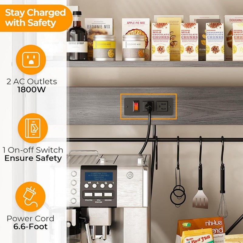 Multifunctional Kitchen Shelves for Storage