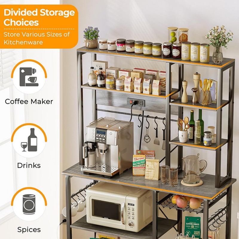 Multifunctional Kitchen Shelves for Storage