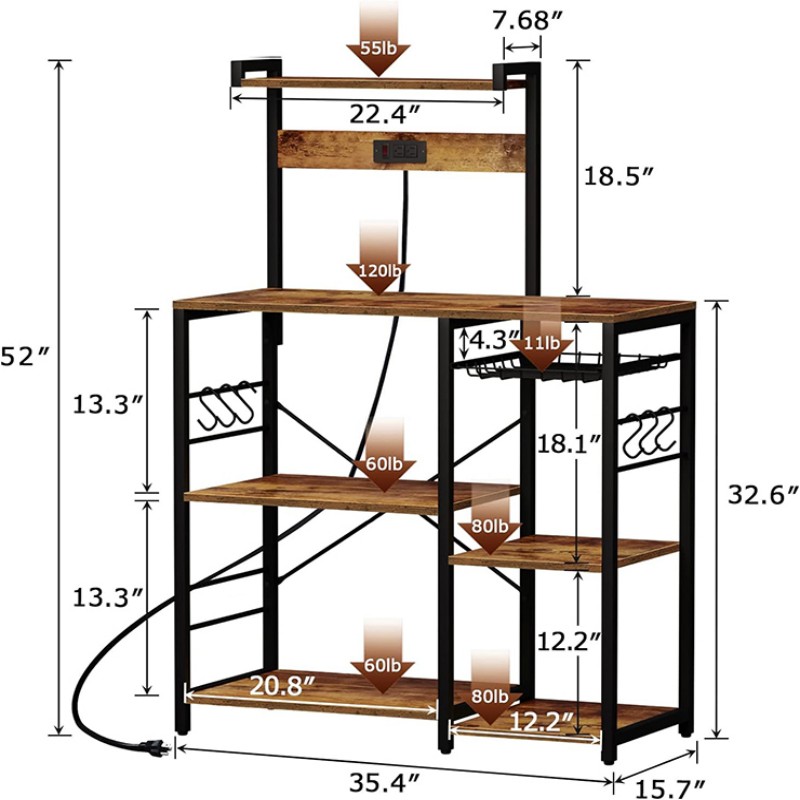 Microwave Stand With Storage