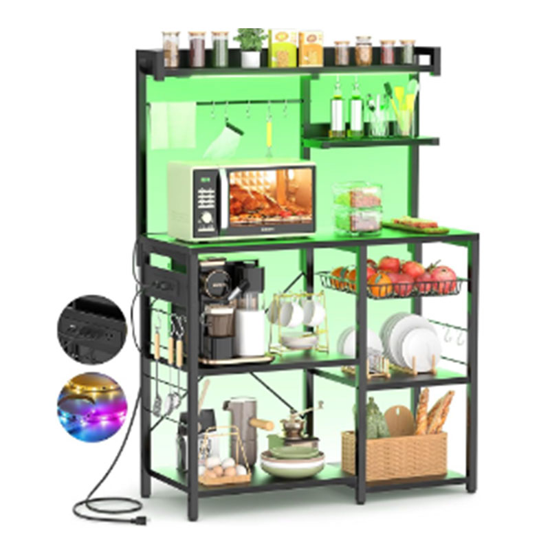 Kitchen Microwave Stand With LED Light