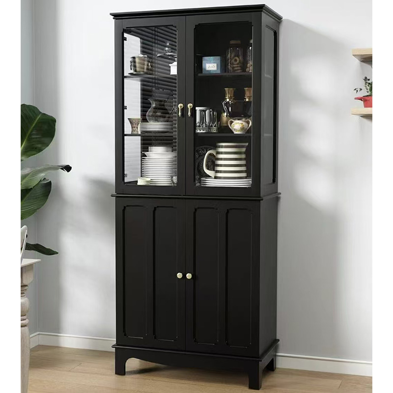 Black Tall Sideboard Cabinet