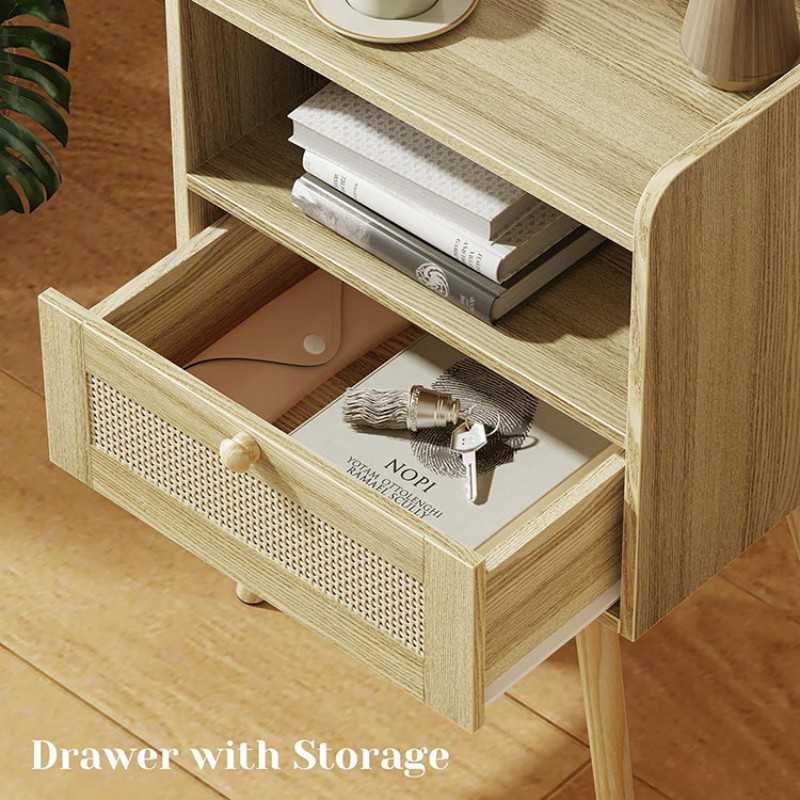 Wooden Side Table for Bedroom