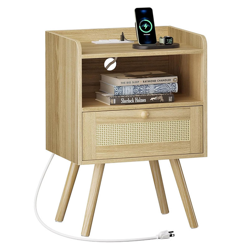 Wooden Side Table for Bedroom