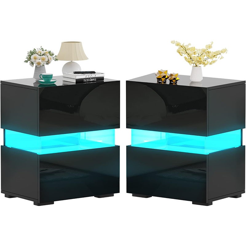 Bedroom Bedside Table With Light