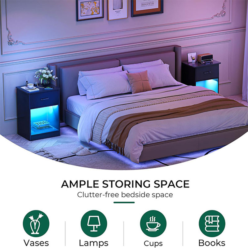 Led Light Nightstand