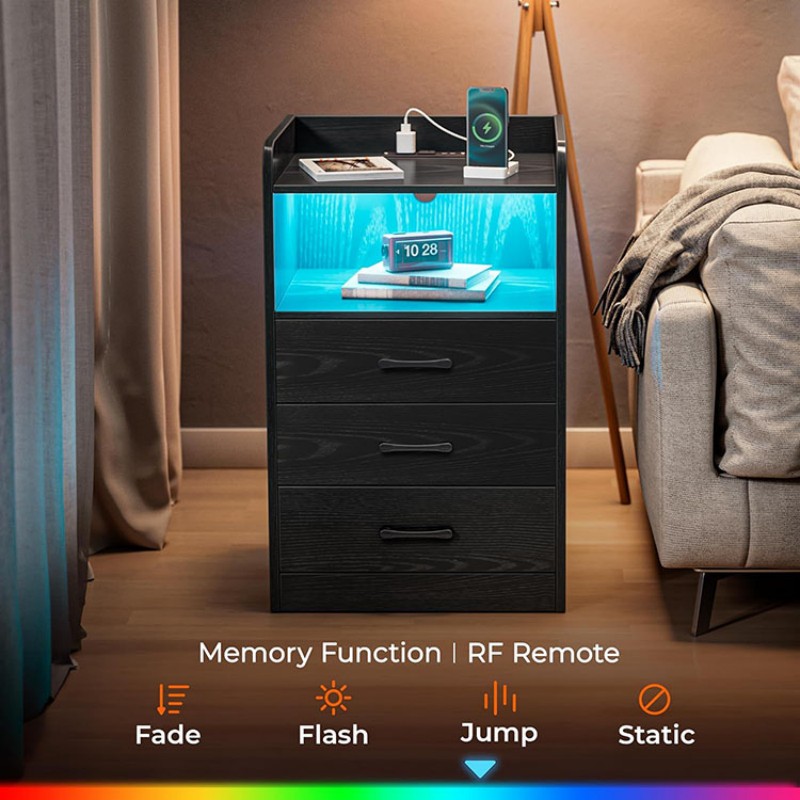 Led Bedside Table