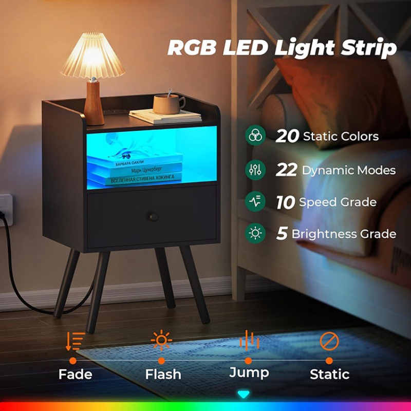 LED Nightstand Set Of 2
