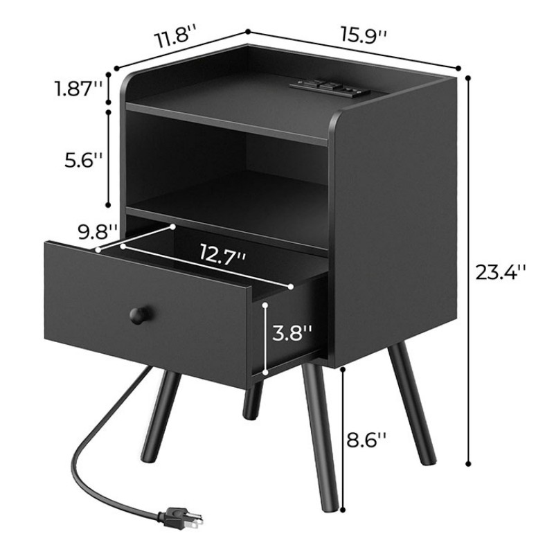 LED Nightstand Set Of 2