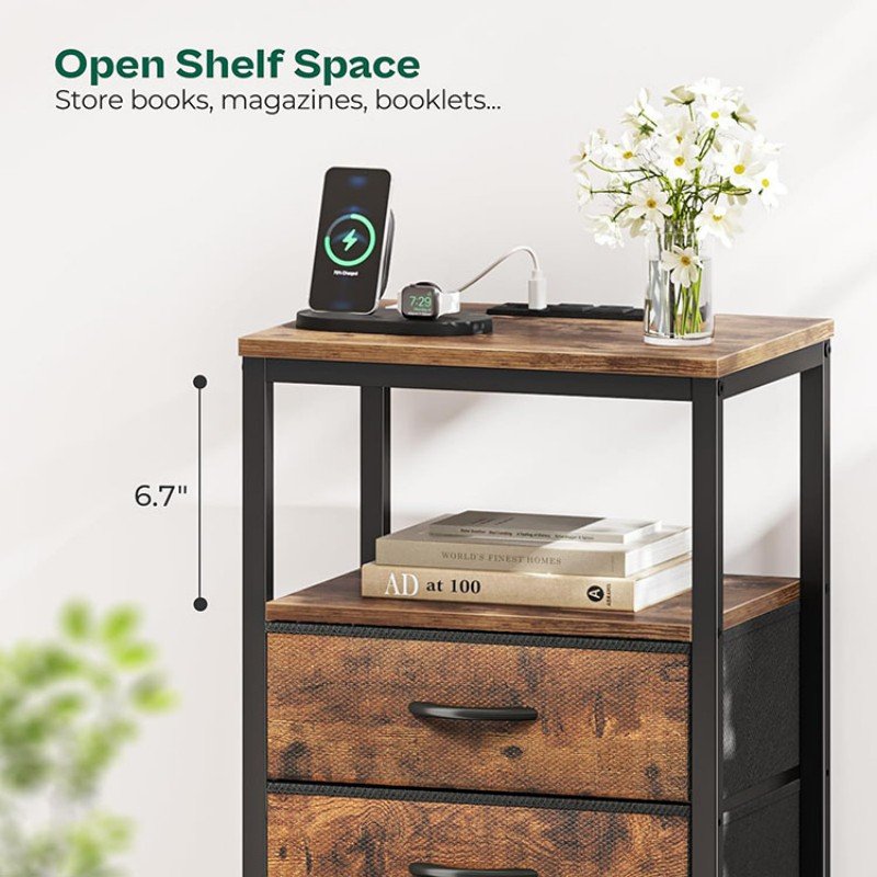 Tall Nightstand With Drawers