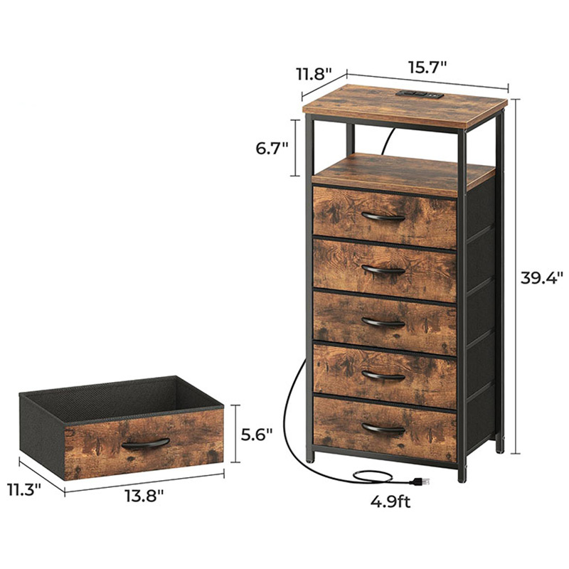 Tall Nightstand With Drawers