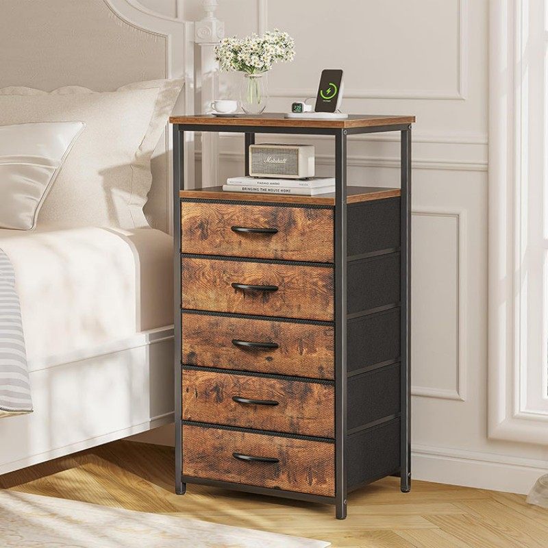 Tall Nightstand With Drawers