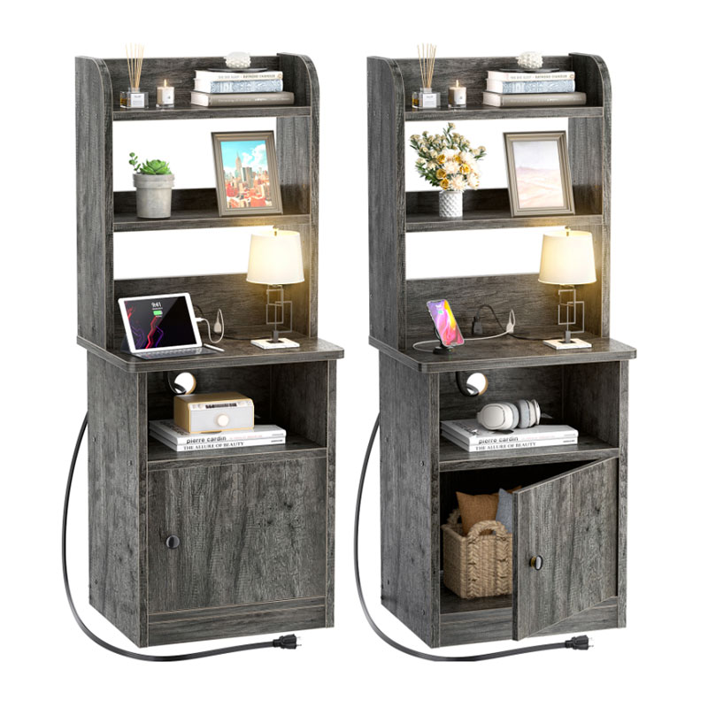 Tall Bedside Table With Drawers